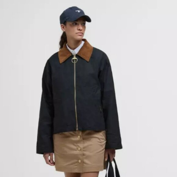 BARBOUR CATLIN SHOWERPROOF JACKET in Black MSRP$390 British Chic